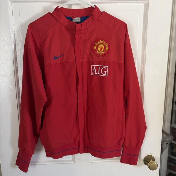 Nike Other - Vintage 2008/2009 Nike Manchester U. Full Zip Jacket AIG Training Nike Small